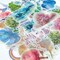 Wrapables Decorative Scrapbooking Washi Stickers, DIY Crafts for Stationery, Diary, Card Making (60 pcs)